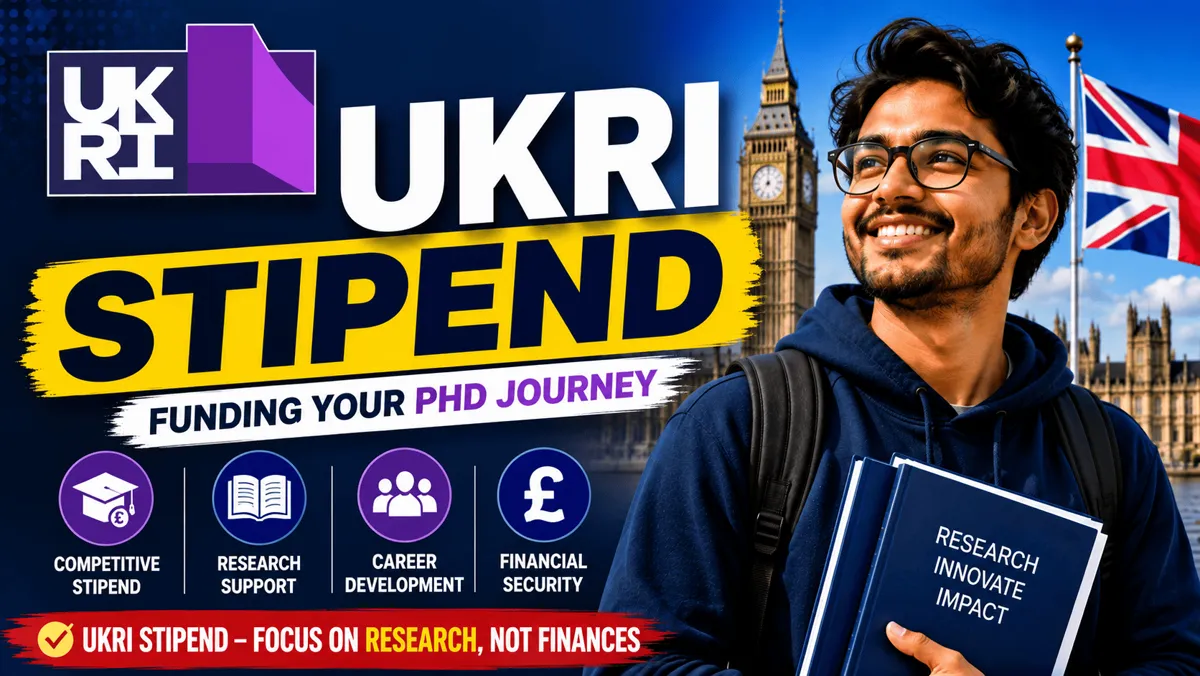 UKRI Stipend 2026/27: £21,805 Tax-Free — and the Offer-Letter Trap