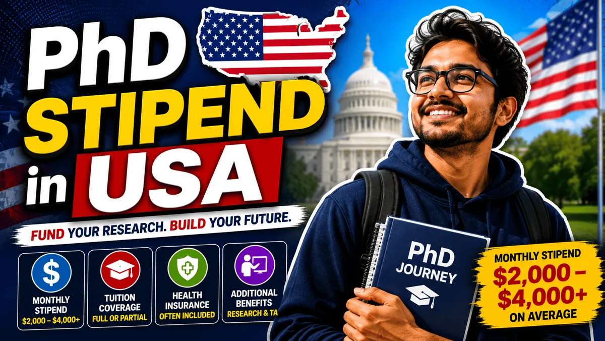 PhD Stipend in USA: What Indian Students Actually Take Home (2026)